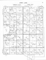 Spirit Lake Township 2, Mud Lake, Plum Lake, Kingsbury County 1957